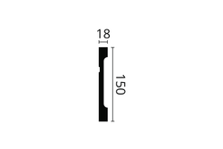 ПЛИНТУС ПОТОЛОЧНЫЙ FD15 WALLSTYL