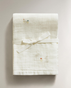 Zara Home Муслиновые салфетки из хлопка, экрю, 55x55 см (2 шт.)