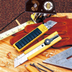 OLFA 25 мм, в комплекте с лезвиями EXCEL BLACK 5 шт, нож (OL-H-1BB/5BB )