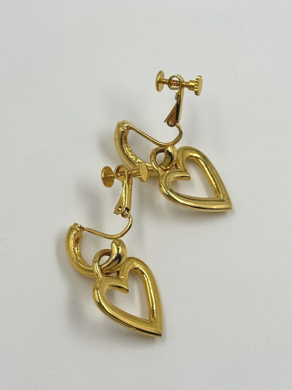 Клипсы с подвесками Сердце Moschino