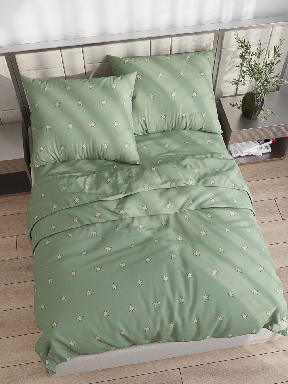 Наволочка комплект 2шт перкаль Сказка "Creeper" 50x70 см на молнии