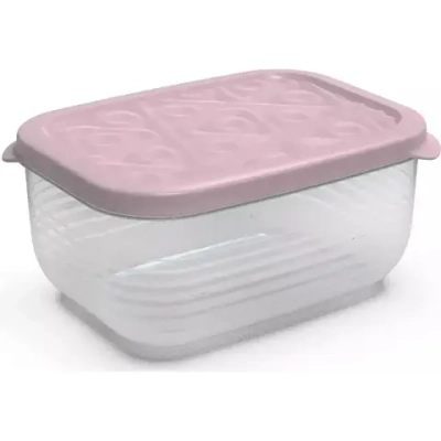 Контейнер прямоугольный Flexo 1,9л (розовый)