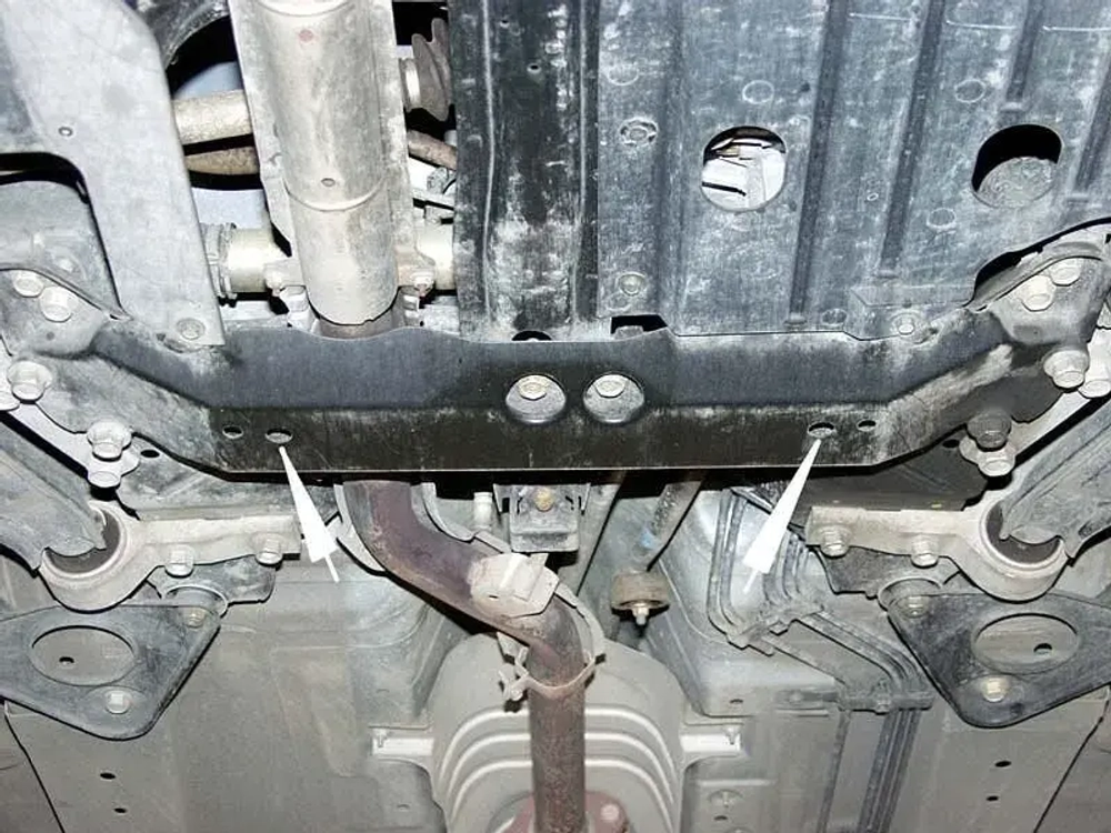 Защита картера и КПП Sheriff для Nissan Primera III (P12) 2001-2007 арт.15.0407