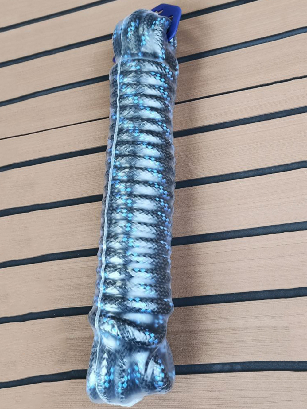 Шнур плетеный Петроканат STANDARD-CORD 10,0 мм (10 м) черно-синий, евромоток