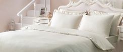 Постельное белье JAQUARD  крем жаккард deluxe TIVOLYO HOME Турция