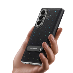 Чехол из кожи для смартфона Samsung Galaxy Z Fold 7, серия Stex Series (версия с вращающейся на 360 подставкой) от Dux Ducis