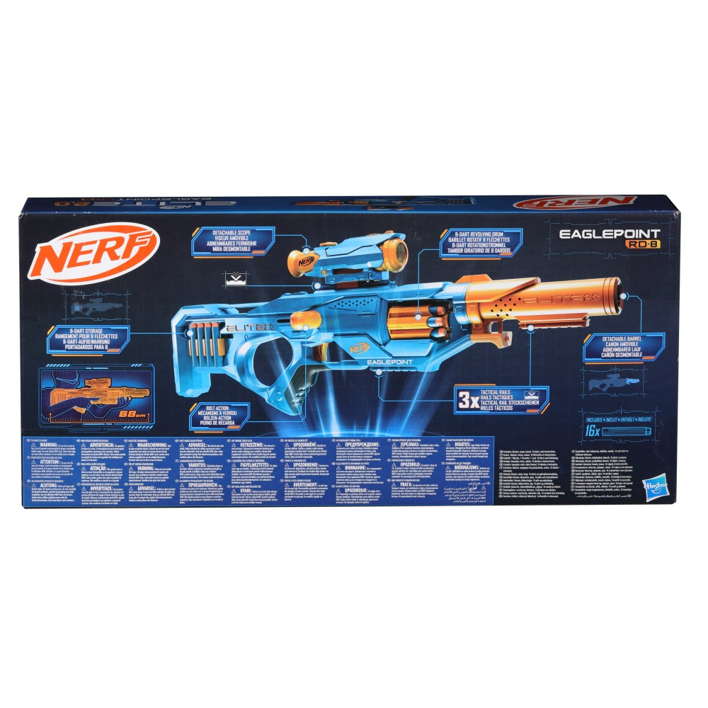 Hasbro F0423 — Бластер Nerf Elite 2.0 «Eaglepoint RD-8» со стрелами F0423 — фото 4