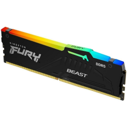 Оперативная память ОЗУ DDR5 Kingston FURY Beast RGB 8Gb, 5600MHz, CL36, 1,25v, KF556C36BBEA-8
