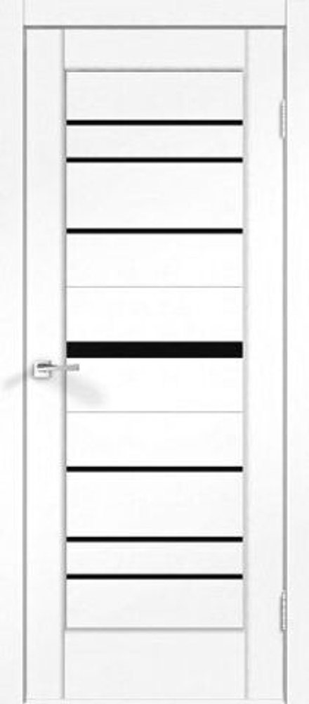 Межкомнатная дверь Velldoris Premier 20 Soft-touch PO Лакобель черное Ясень белый