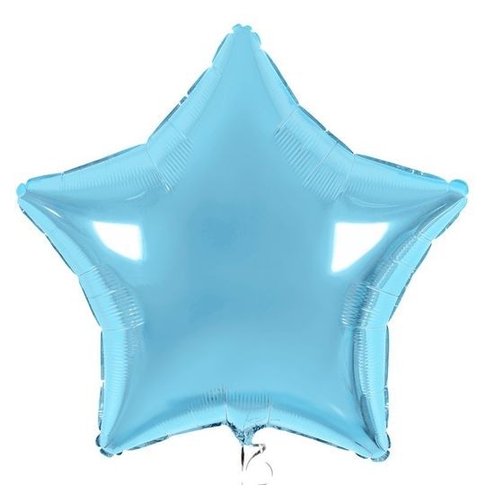 Фольгированный шар БОЛЬШАЯ ЗВЕЗДА 91 см, голубой