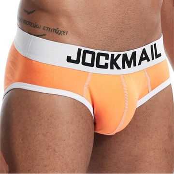 Мужские трусы брифы оранжевые JOCKMAIL JM2032-21