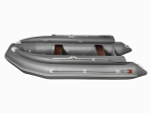 Лодка ПВХ X-River Rocky 395 НДВД + усиленное дно и баллон + Фальшборт, красно-черный/фурнитура черная увеличенный транец