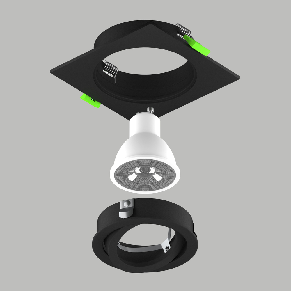 011625 Светильник SINGO BASE Quad X1 MR16 ЧЕРHЫ