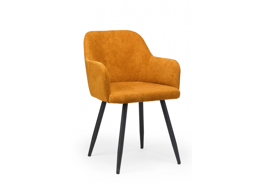 Стул на металлокаркасе Woodville Инфини 360 терракота (ocean 015), черный