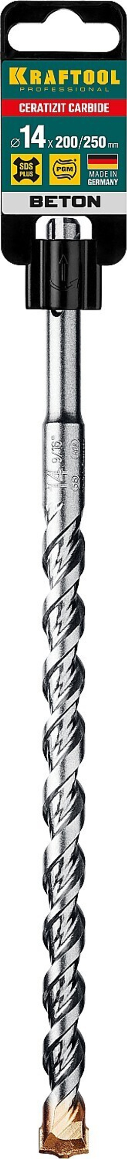 KRAFTOOL Cerazit Carbide, 14 х 250 мм, SDS-plus бур (29320-260-14)