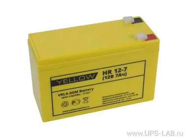 Аккумуляторы YELLOW HR 12-7 - изображение 1 Аккумуляторы YELLOW HR 12-7 - фото 1