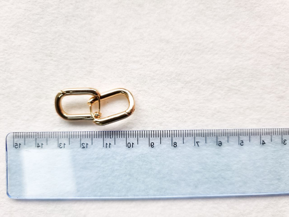 0638-з Швензы-Конго овальные 25*15мм, позолота, пара