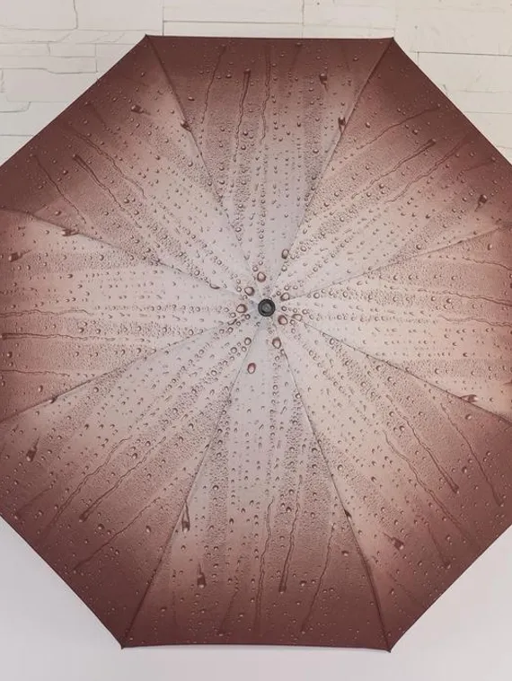 Зонт механический «Капли дождя», 4 сложения, 8 спиц, R = 48 см, цвет МИКС