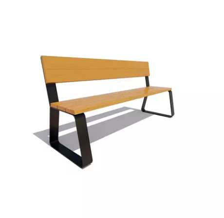 Скамейка «Кемерово» без подлокотников, сосна 1,8м, дуб