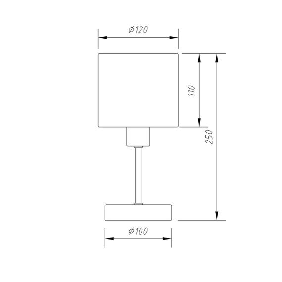 Настольная лампа Escada Denver 1109/1 White/Silver