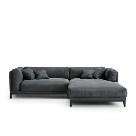 4-х местный нераскладной диван с кушеткой Case 923/912