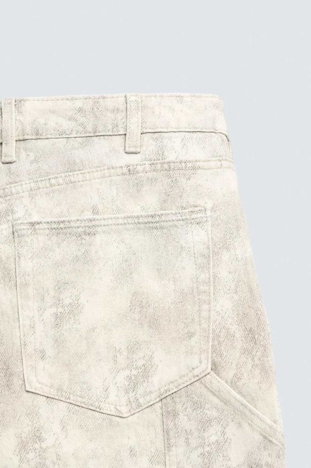 ZARA ШОРТЫ КАРГО С КАРМАНОМ, С ПРИНТОМ