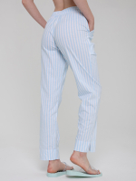 Пижама с брюками КБ-014П/белоголубая-полоса