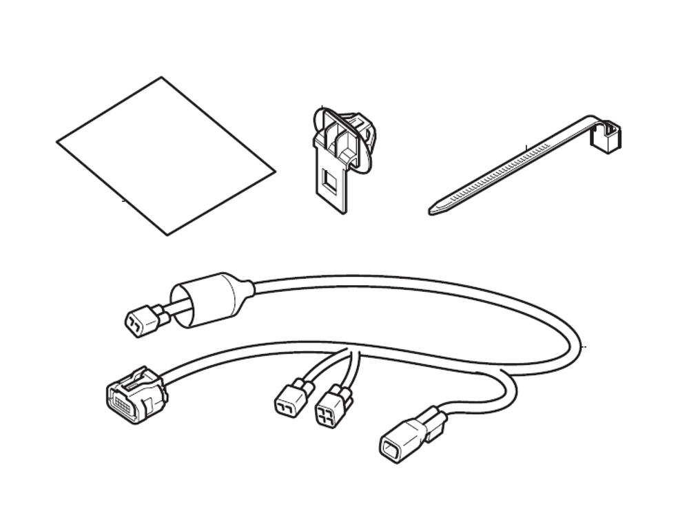 08T70-K1T-J10. GRIP HEATER SUB HARNESS CRF300 Rally