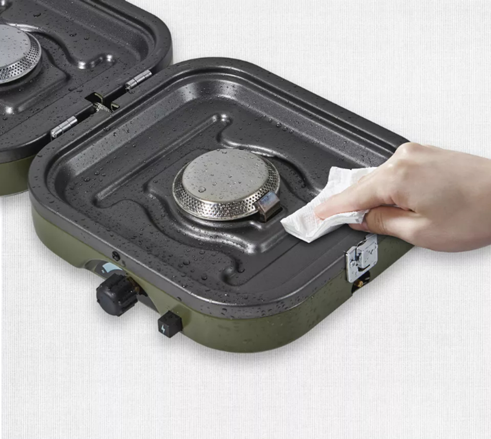 Плита газовая Naturehike 2,3 кВт, портативная, двойная, складная