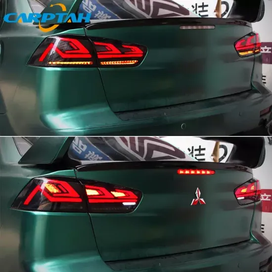 Задние фонари Мицубиси Лансер 2007-2016 V9 Type ТЕМНЫЕ