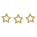 Растяжка 2 м 7см «Звезда» , золото