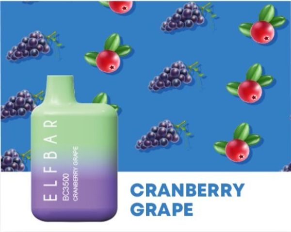 Купить Одноразовый Pod Elf bar BC3000 - Cranberry Grape (3000 затяжек)