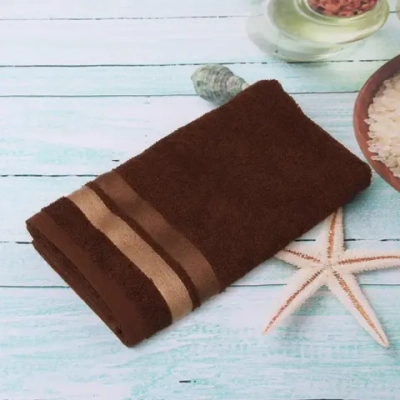 Полотенце махровое 50*90см «Sunrise» цвет темно-коричневый 04040 плотность 400гр/м2
