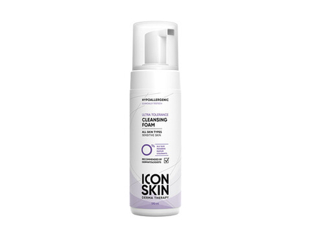 Нежная крем-пенка для умывания ICON SKIN Очищающая пенка для умывания Ultra Tolerance Cleansing Foam, 170ml