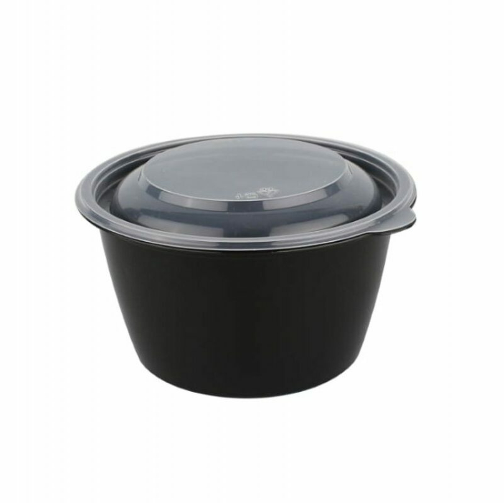 Контейнер с крышкой СпК-144 Черный 50шт/6уп