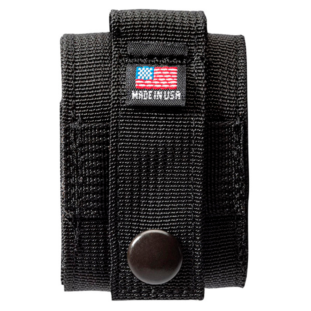 Набор Zippo в подарочной коробке (чёрная зажигалка Black Crackle и чёрный нейлоновый чехол)