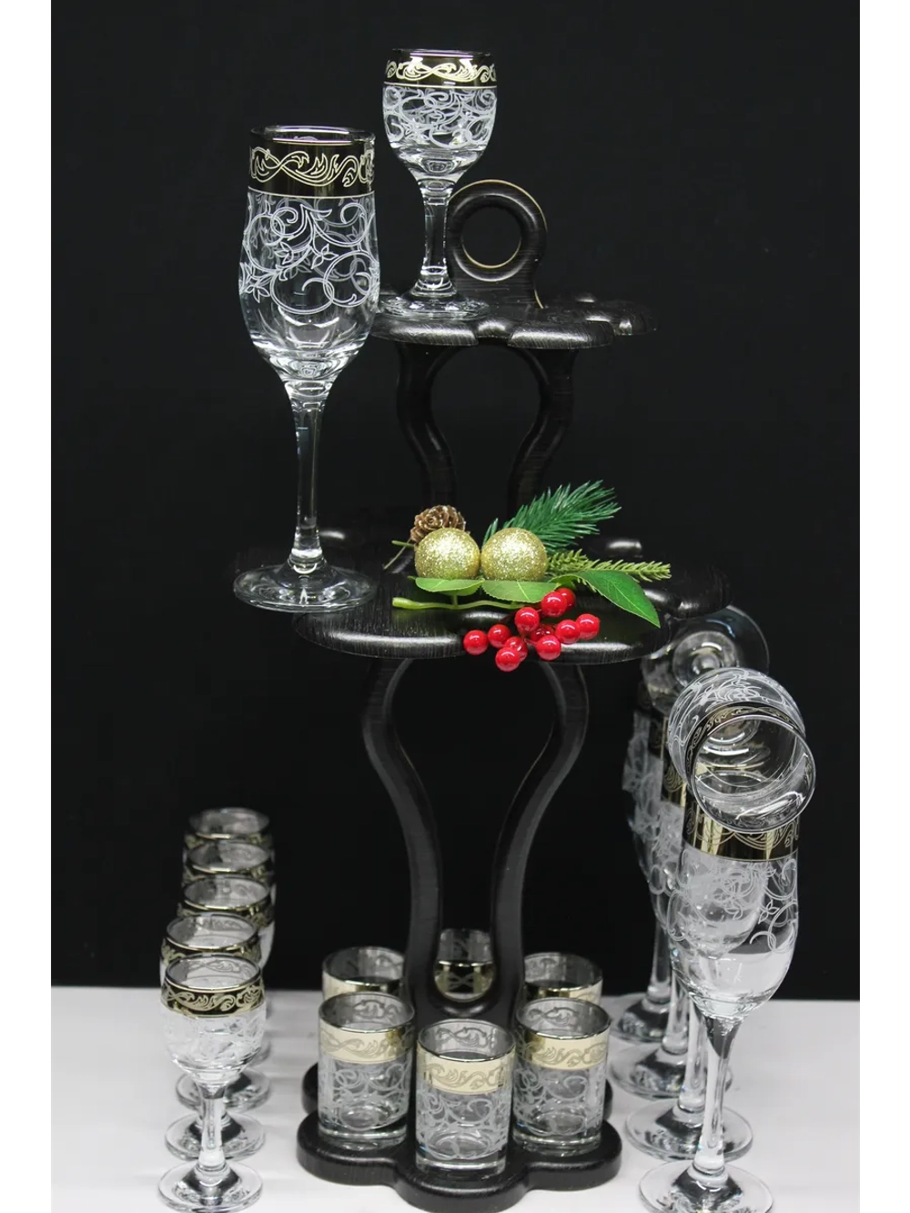 Барный набор 18 предметный с Бокалом