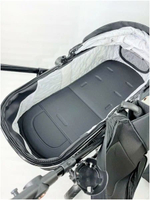 Детская коляска-трансформер Luxmom Dalux 608 3 в 1 для новорожденных, с автолюлькой , black