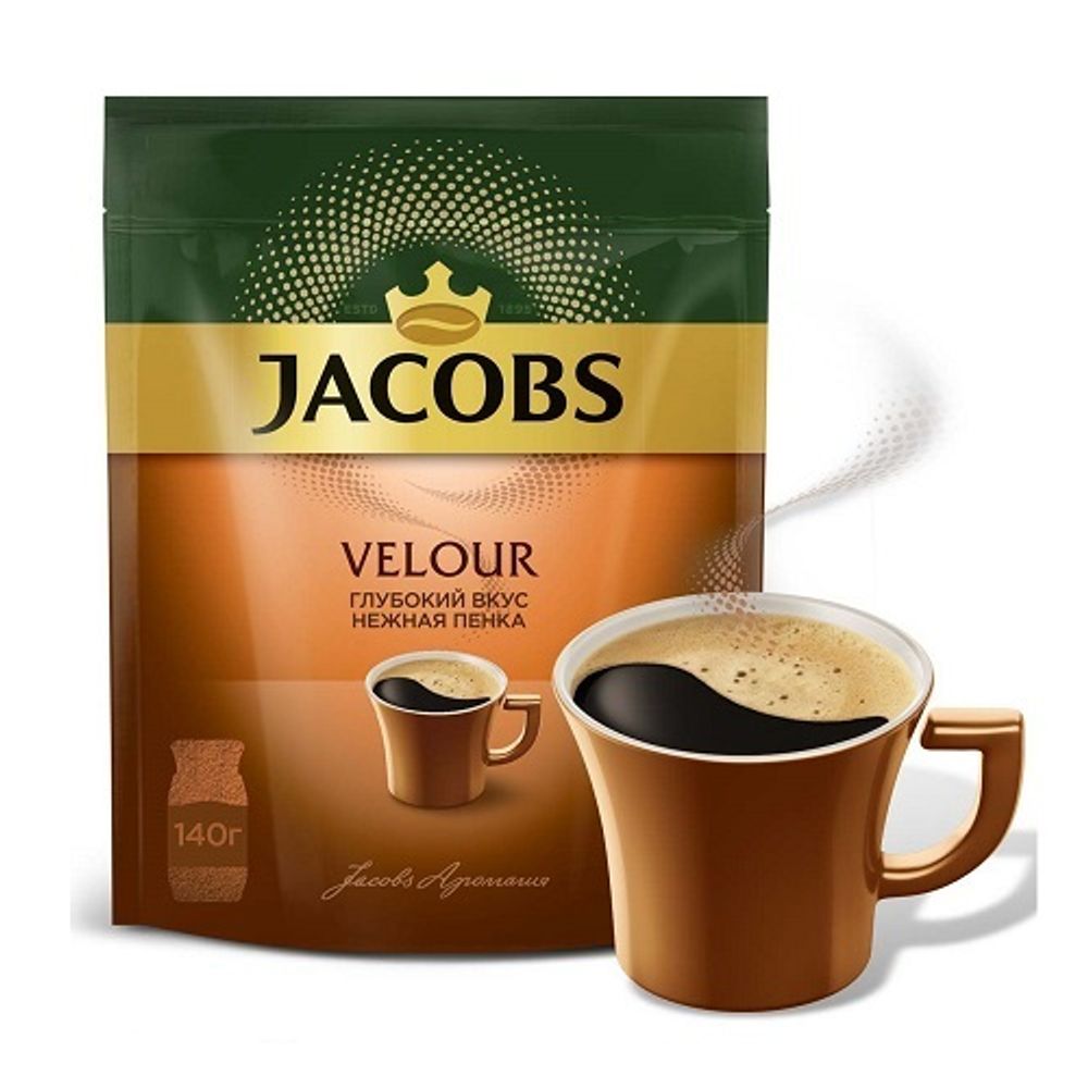 Jacobs Velour, растворимый, 140 гр