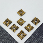 Разделитель для бусин, 6мм, античная бронза