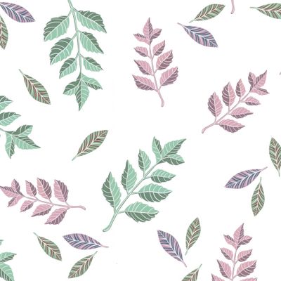 Autumn leaves pattern, seamless background and illustration