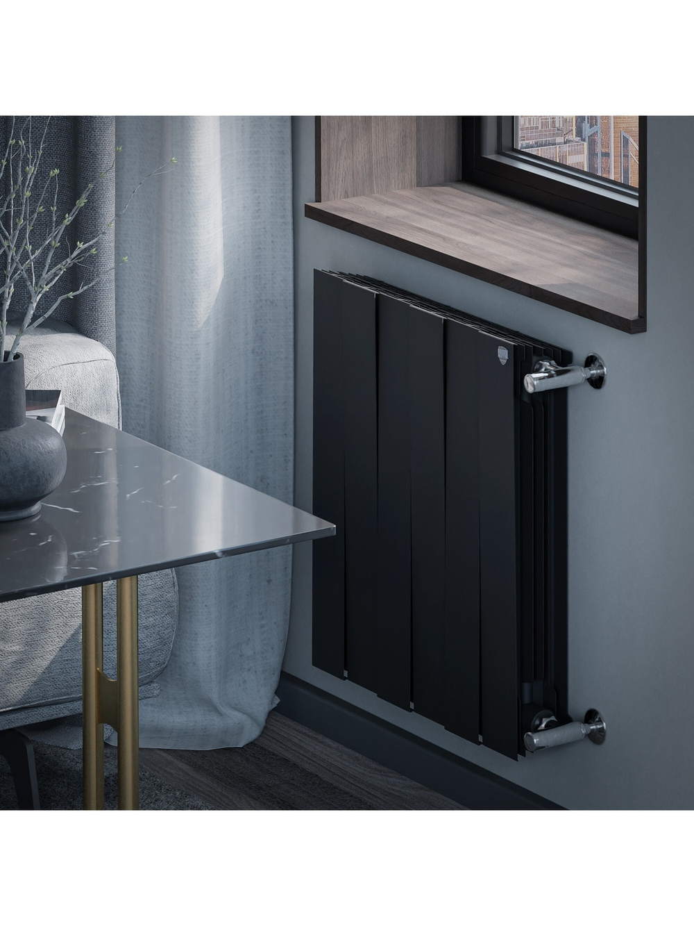 Радиатор Royal Thermo PianoForte 500 Noir Sable - 6 секц.