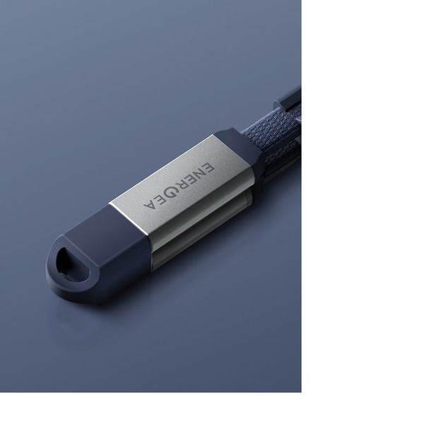 Кабель Energea Sheath 2 в 1, USB-C to Lightning / USB-C, 60W 1.2M, Синий | Blue