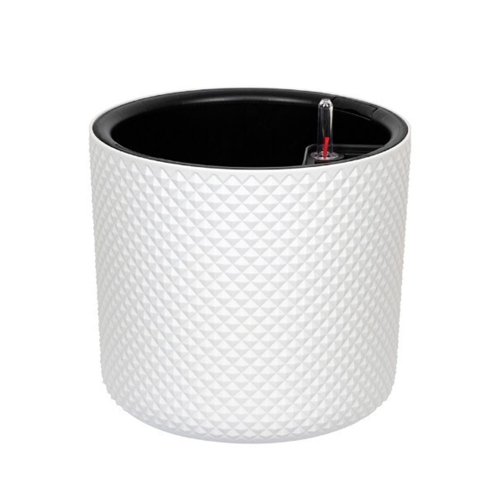 Кашпо ФАСЕТ 13,5л D280мм H=255мм вставка и автополив, с индикатором уровня воды