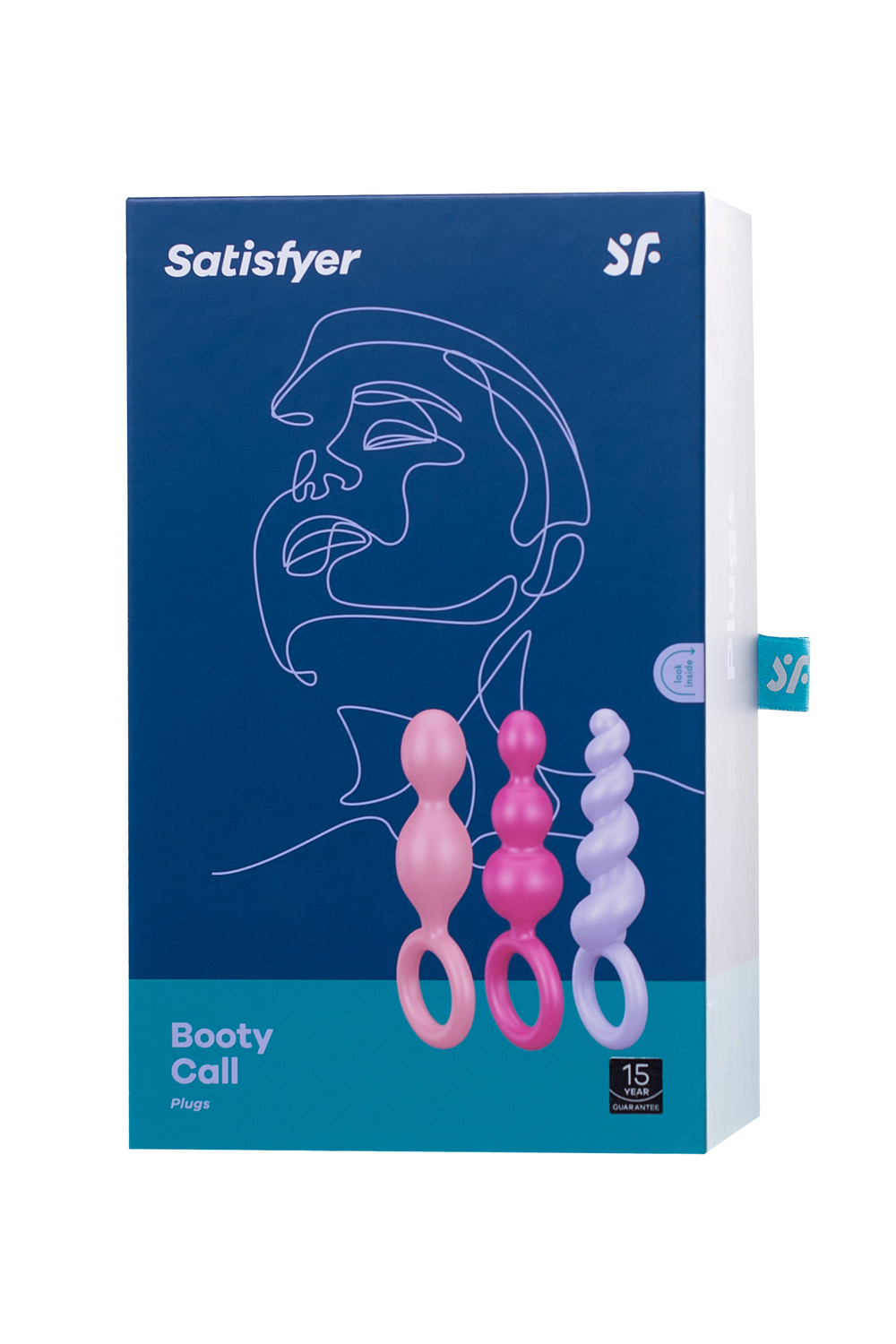 Набор анальных плагов Satisfyer Booty Call colored 3 шт, силикон, ассорти, 13,5 см