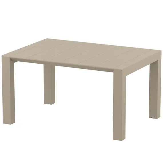 Стол пластиковый раздвижной Vegas, 100-140х100 cм, бежевый