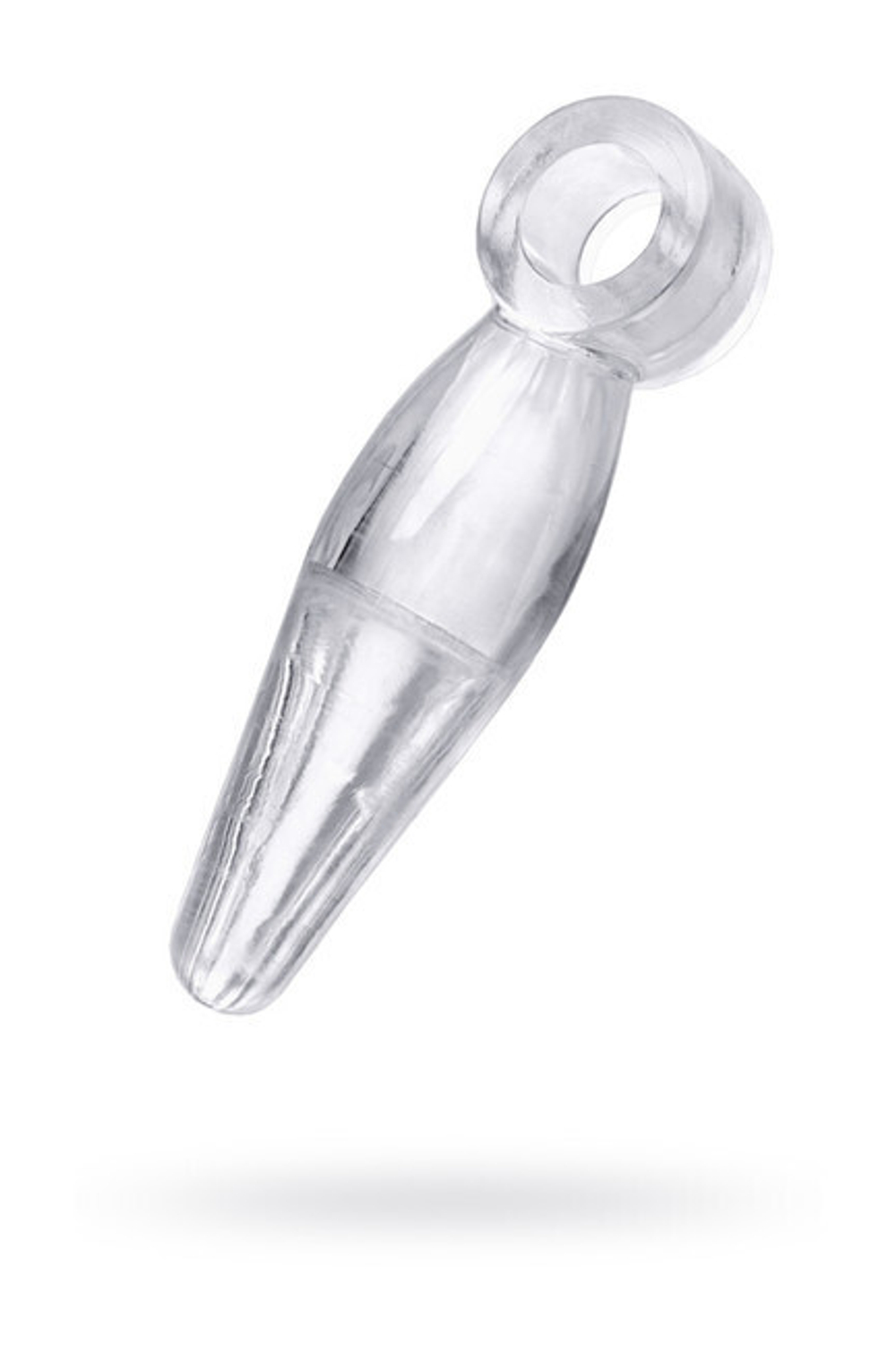 Анальная втулка с кольцом на палец (Цвет: прозрачный)