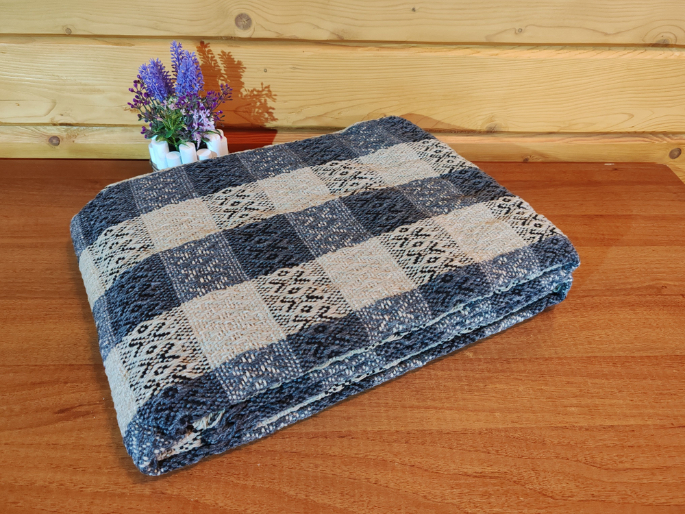 Плед, клетчатый, евро, 210х240 см, ПАН