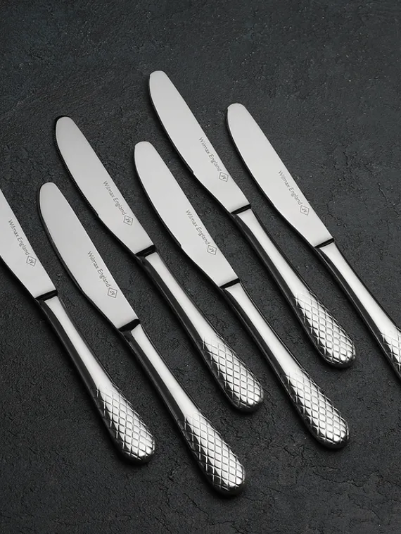 Набор ножей столовых «Юлия Высоцкая», h=22 см, 6 шт, цвет серебряный