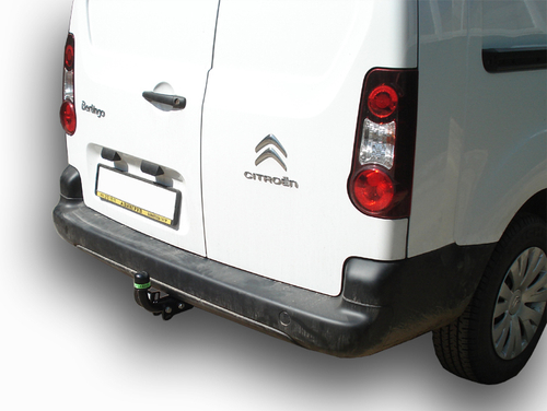 Фаркоп(прицепное) Лидер-Плюс для CITROEN BERLINGO L2 (B9)/ PEUGEOT PARTNER L2 (B9), 2008-...(паспорт и сертификат в комплекте)(без электрики)C303-A